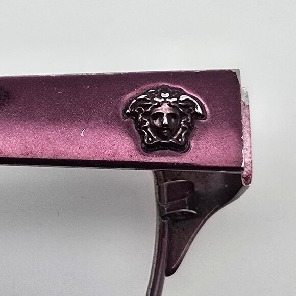Versace Mod. 1240 1397 Plum Purple Cat Eye Eyeglasses Frame Italy 53-17-140 - Picture 10 of 14
